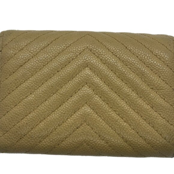 CHANEL Boy Flap Wallet Quilted Caviar Beige - Preowned, Box, Dust Bag - Picture 6 of 11